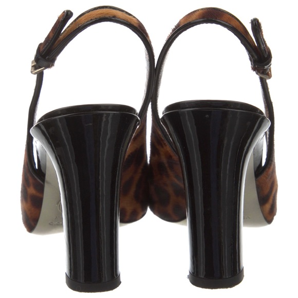 DOLCE AND GABBANA ponyhair slingback leopard pumps (Authentic pre-loved) - Picture 4 of 5